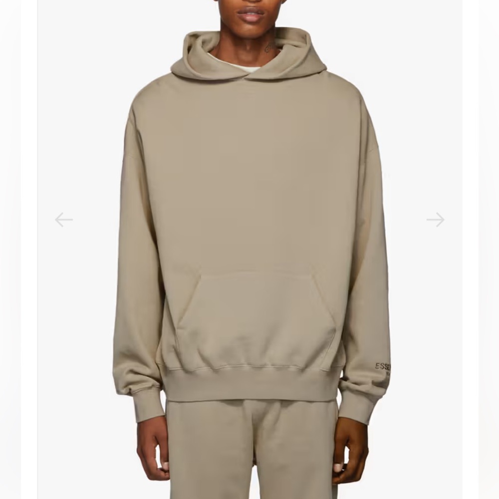 Fear of God ESSENTIALS Core Pullover Hoodie - Medium - Tan
